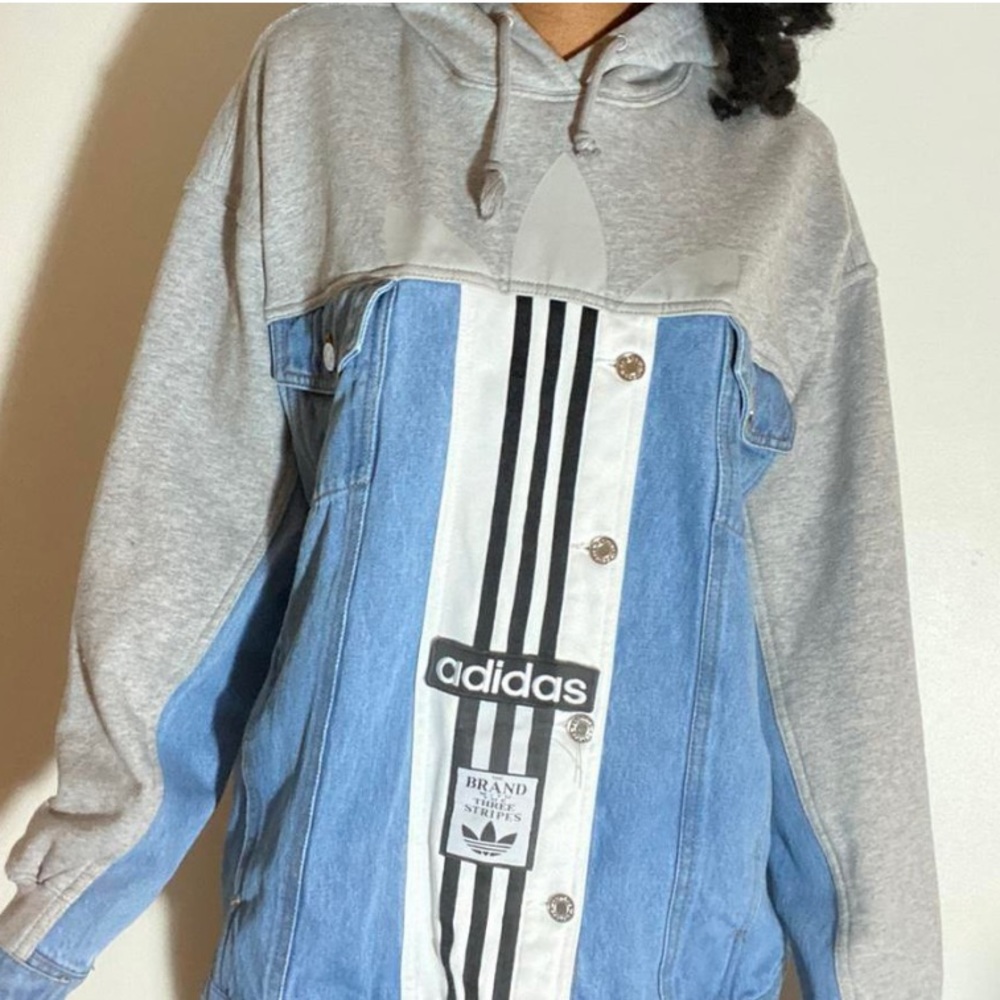 Adidas Originals Denim Hooded Jacket